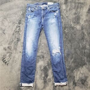 AG Adriano Goldschmied Prima Roll Up Cigarette Roll Up Jeans 27R